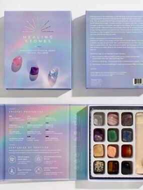 Healing Stones Crystal Set - Pastel Multi-Color NEW